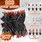 Halloween Orange String Lights – 50FT, 200 Count Incandescent Connectable Lights (Orange Black Wire)